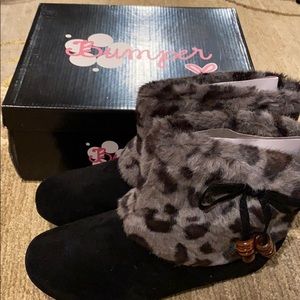 🎉HP🎉~Bumper~ Animal Print Cuffed Bootie